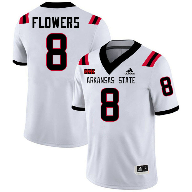 Josh Flowers Arkansas State Jersey,Arkansas State Red Wolves Football Uniforms,Jersey-White Josh Flowers Arkansas State Jersey,Arkansas State Red Wolves Football Uniforms,Jersey-White